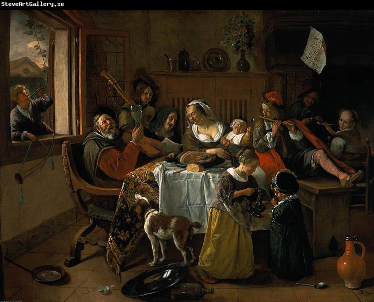 Jan Steen merry family